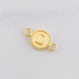 Herraje Circulo Letra D 0.4g / 1.5cm Oro Amarillo 18K