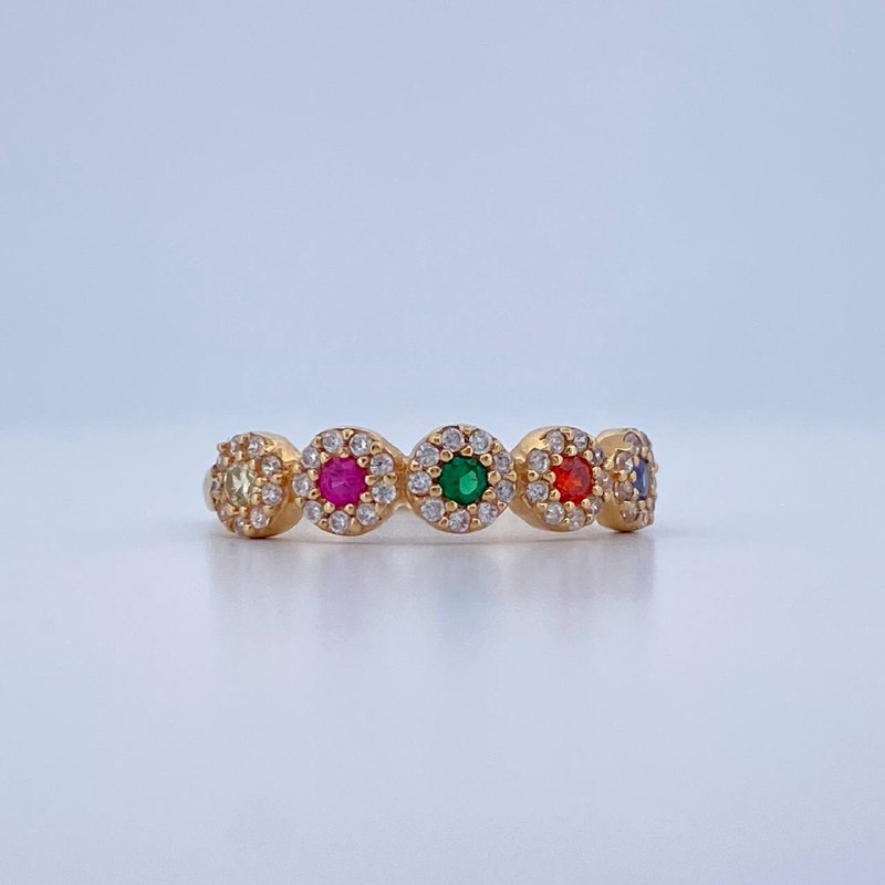 Anillo Churumbela Tupido 2gr / T7 3/4 / Oro Amarillo 18K &