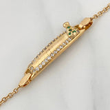 Pulso Bebé Placa Aro Seguido 3 g / 13.8 cm / 1.55 mm Oro Amarillo 18K