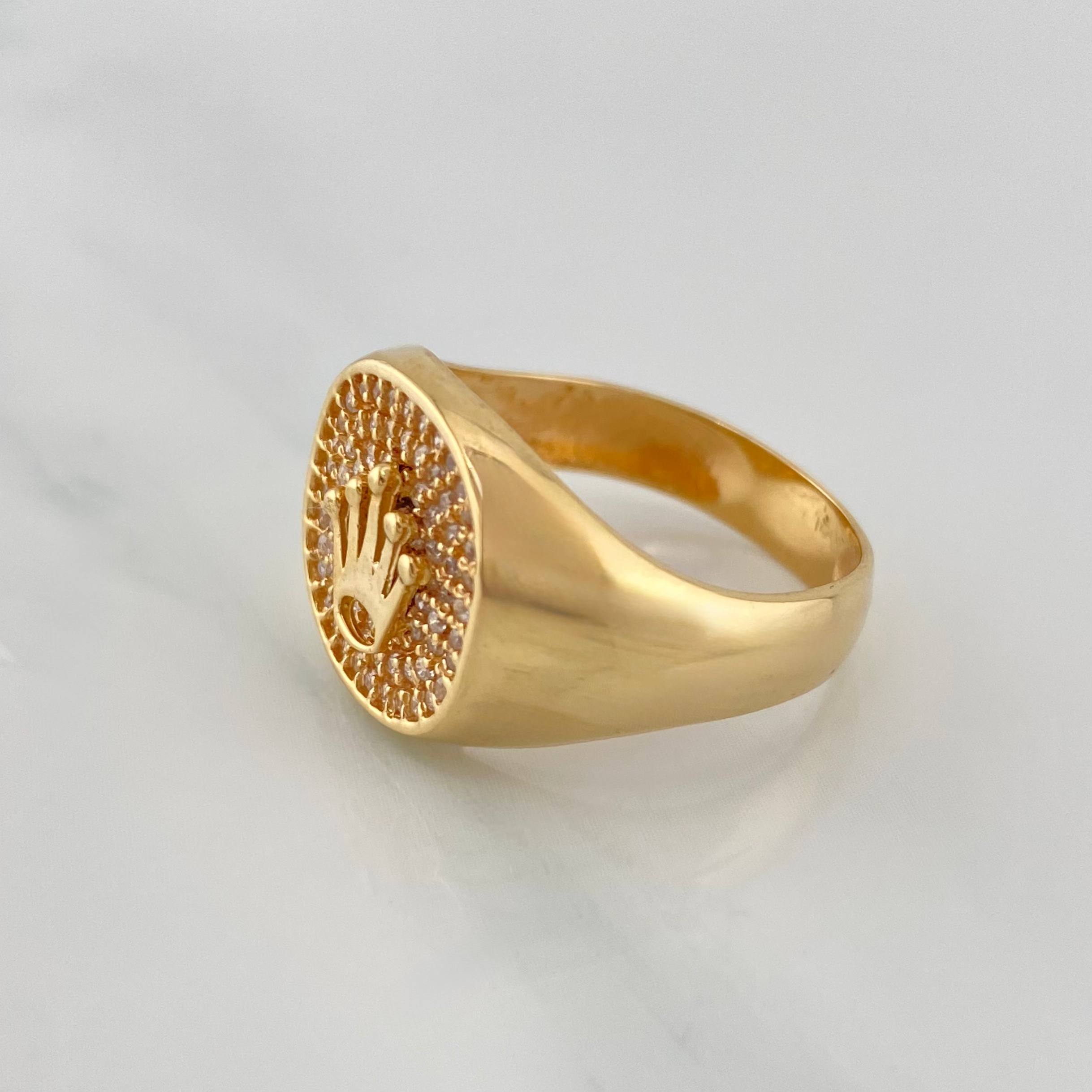 Anillo Corona 5.2 g / T9 Oro Amarillo 18K