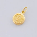 Dije Circulo Letra a 0.4g / 1.5cm Oro Amarillo 18K