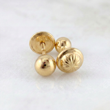 Topos Bola Lisa 0.85 g / 7 mm Oro Amarillo 18K