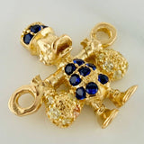 Herraje Pato Bolsa Dinero 1.6gr / 1.7cm / Oro Amarillo 18K %