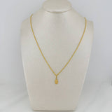 Set Cadena Lazo + Dije Virgen De Guadalupe / 1,25 gr / 50.5 cm Oro Amarillo 18K
