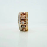 Anillo Mecanico Movil 13.25 g / T8 1/4 Tres Oros 18K