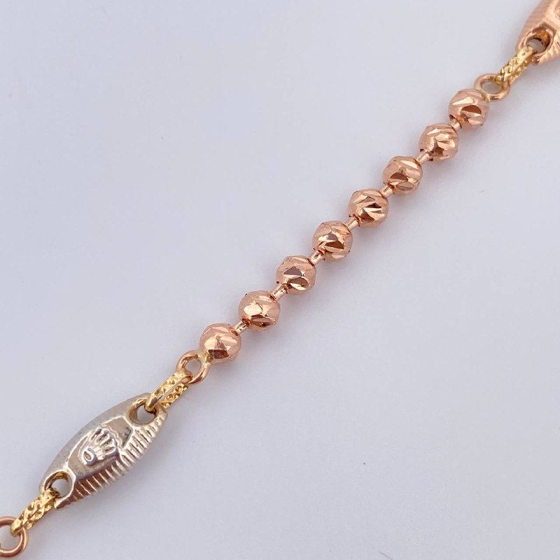 Pulso Rustica Tornillo Tipo Militar 7.3gr / 21cm / Oro 18K &