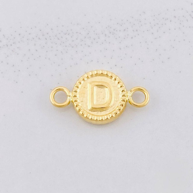 Herraje Circulo Letra D 0.4g / 1.5cm Oro Amarillo 18K
