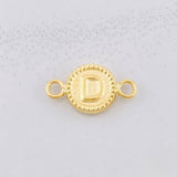 Herraje Circulo Letra D 0.4g / 1.5cm Oro Amarillo 18K
