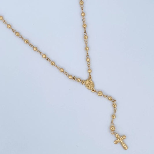 Rosario Virgen Milagrosa 6.05gr / 49.5cm / Oro Amarillo 18K &