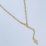 Rosario Virgen Milagrosa 6.05gr / 49.5cm / Oro Amarillo 18K &