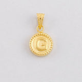 Dije Circulo Letra G 0.4g / 1.5cm Oro Amarillo 18K
