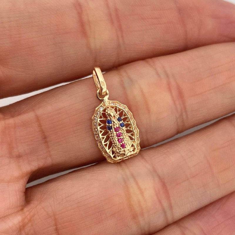 Dije Virgen Guadalupe 1.2 g / 2.1 cm Oro Amarillo 18K