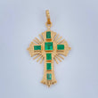 Dije Cruz Plana Aurora 1.8gr / 3.2cm / Oro Amarillo 18K $
