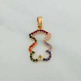 Dije Silueta Oso Ts 1.2gr / 2.2cm / Oro Amarillo 18K %