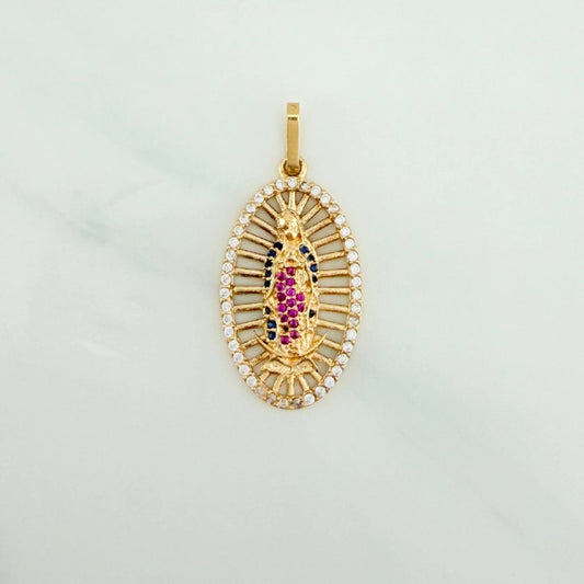 Dije Virgen De Guadalupe 3.55 g / 3.7 cm Oro Amarillo 18K