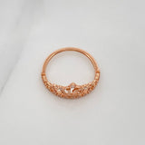 Anillo 15´S Corona 1.75 g / T6 1/2 Oro Rosa 18K