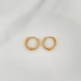 Candongas Aro Lisa 1.05 g / 1 cm Oro Amarillo 18K