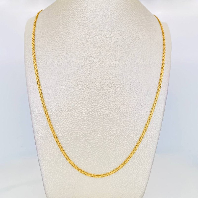 Cadena China 3g / 50cm / 1.1mm Oro Amarillo 18K