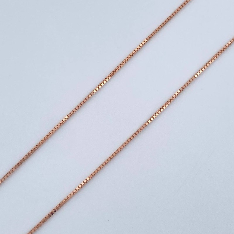 Set Cadena y Dije Veneciana + Corazon 1.6gr / Oro Rosa 18K (Oferta) $