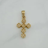 Dije Cruz Trebol 3.25 g / 3.3 cm Oro Amarillo 18K