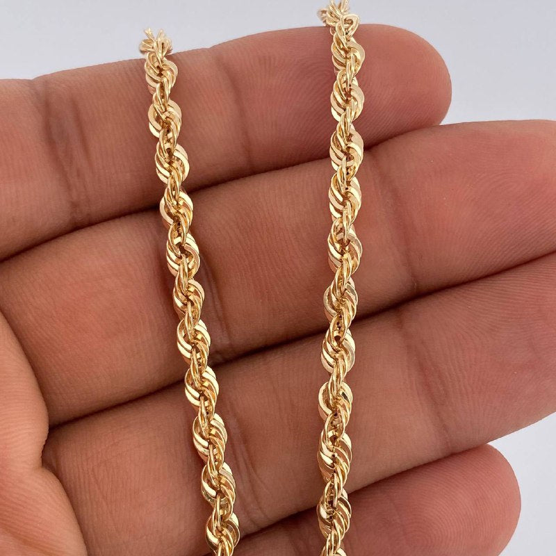 Cadena Lazo 6.3gr / 51.2cm / Oro Amarillo +3 14K Italy &