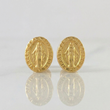Topos Virgen Milagrosa 0.75 g / 8.05 mm Oro Amarillo 18K