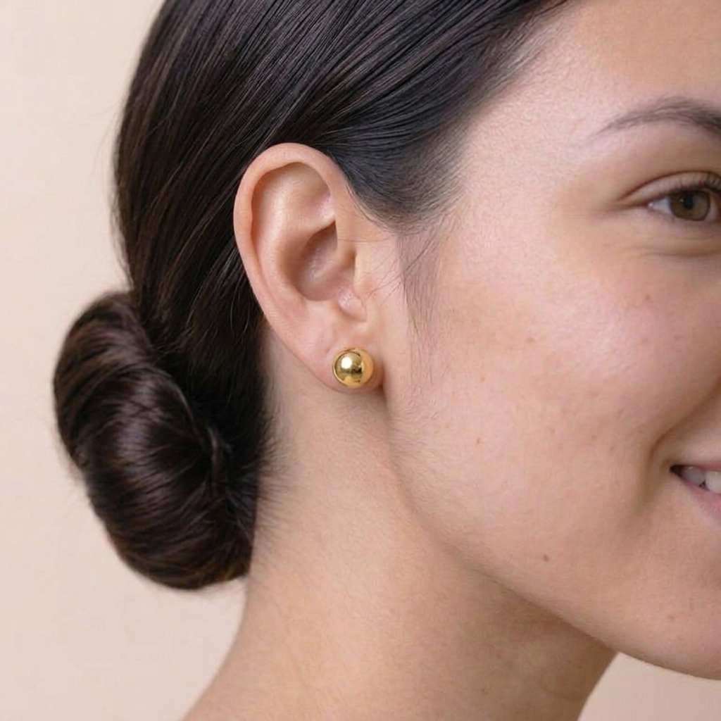 Topos Bola Lisa 0.75 g / 7 mm Oro Amarillo 18K
