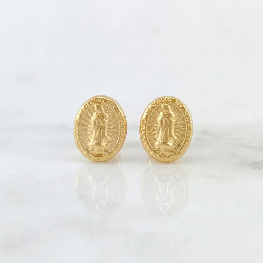 Topos Virgen Guadalupe 0.5g / 6.7mm Oro Amarillo 18K