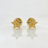 Topos Estrella Silueta 0.65g / 7mm Oro Amarillo 18K