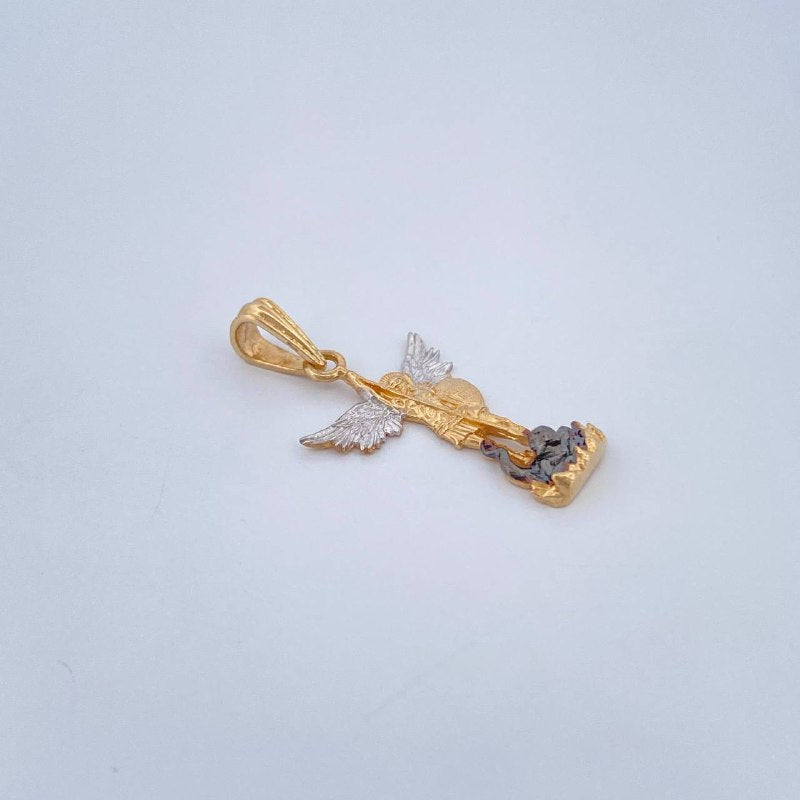 Dije San Miguel Arcángel 1.8gr / 2.7cm / Tres Oros 18K $