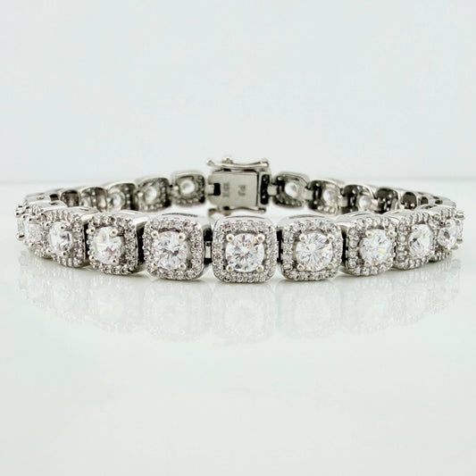 Pulso Tennis 23.95 g / 18 cm / 6.7 mm Oro Blanco 18K