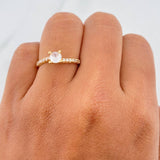 Anillo Solitario Linea Invertida 1.75 g / T6 1/4 Oro Amarillo 18K