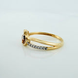 Anillo 15´S 2.2 g / T7 3/4 Tres Oros 18K