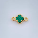 Herraje Trebol 0.65gr / 1.2cm / Oro Amarillo 18K &