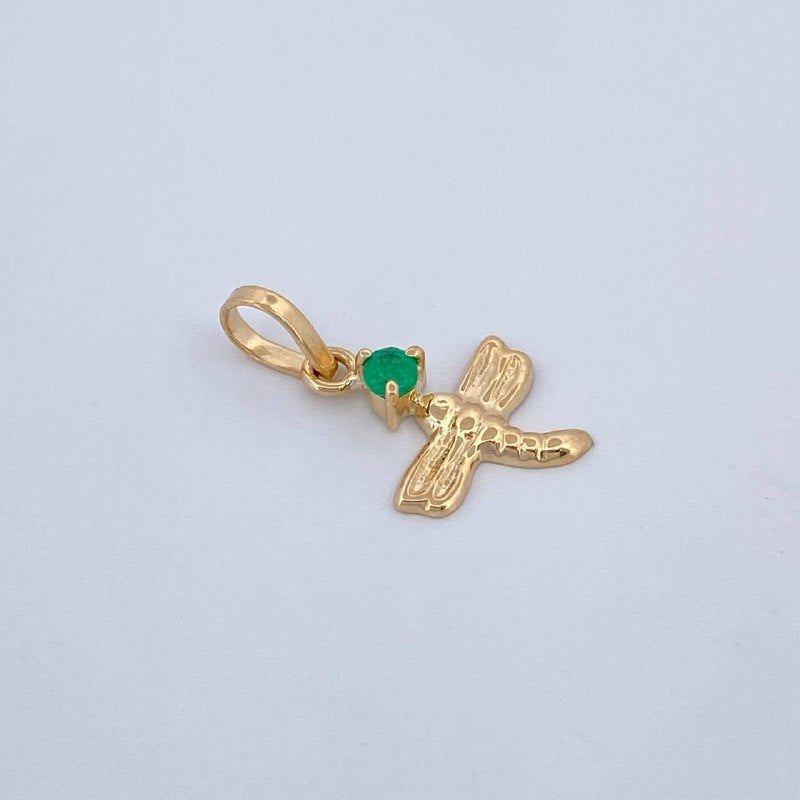 Dije Libelula GD 0.3gr / 1.6cm / Oro Amarillo 18K &