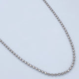 Cadena Militar 7.2gr / 70.7cm / Oro Blanco +3 18K &