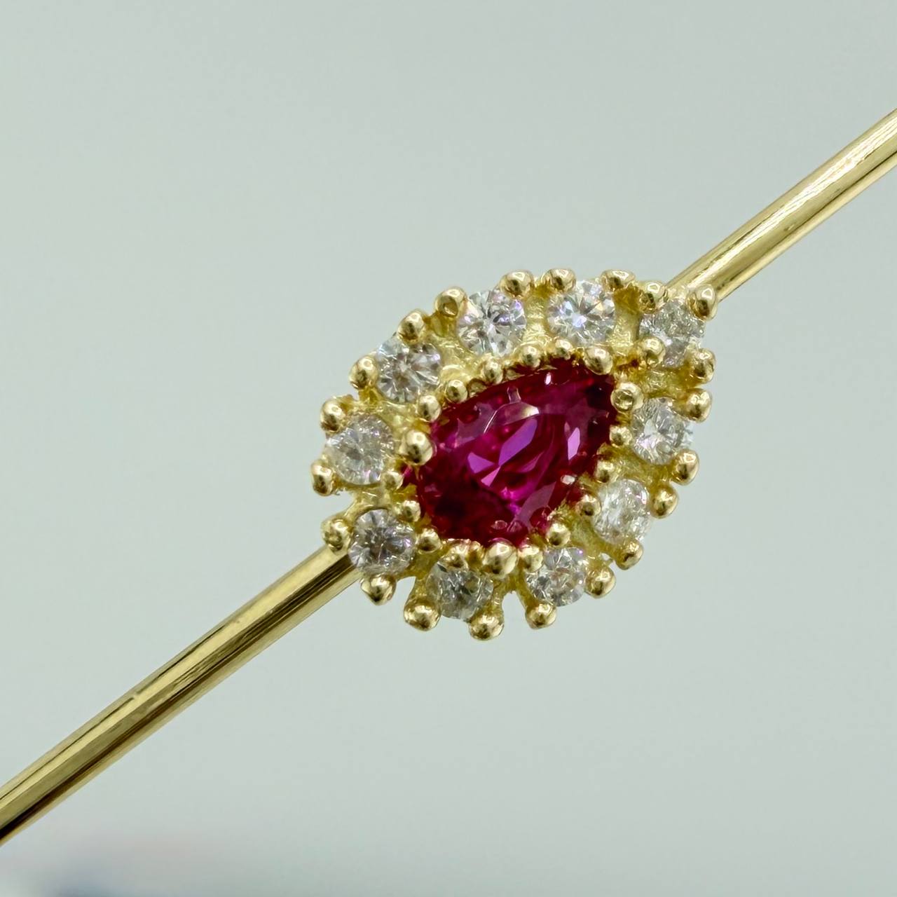Piercing Industrial 2.25 g / 1 cm Oro Amarillo 18K