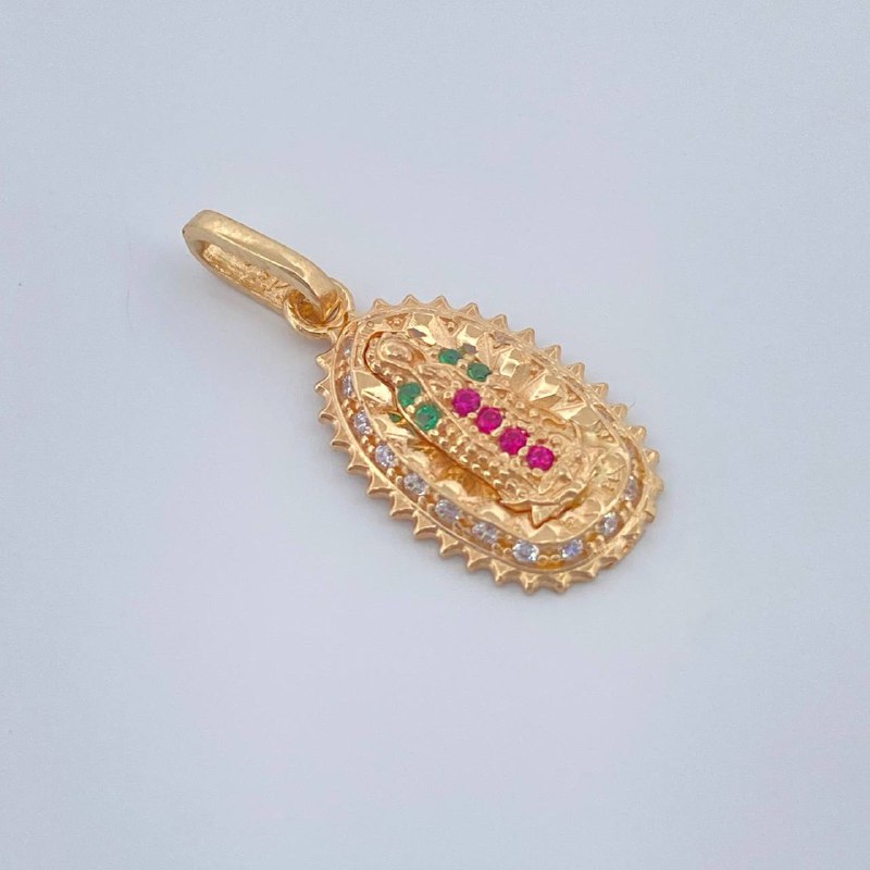 Dije Virgen De Guadalupe 1.5gr / 2.3cm / Oro Amarillo 18K &