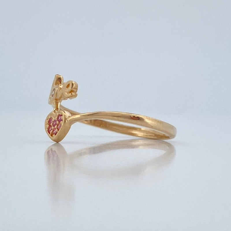 Anillo Love Corazon 1.5gr / T6 / Oro Amarillo 18K %