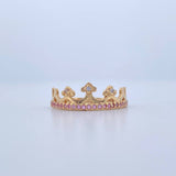 Anillo Tiara Punteada 1.6gr / T6 / Oro Amarillo 18K &
