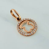 Dije Silueta Oso Ts 0.4gr / 1.4cm / Oro Amarillo 18K %