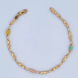 Pulso Rustico Reloj De Arena 3.65gr / 21cm / Oro 18K &