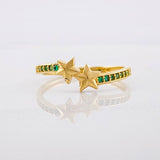 Anillo Estrellas 1.4g / T5 1/4 Oro Amarillo 18K