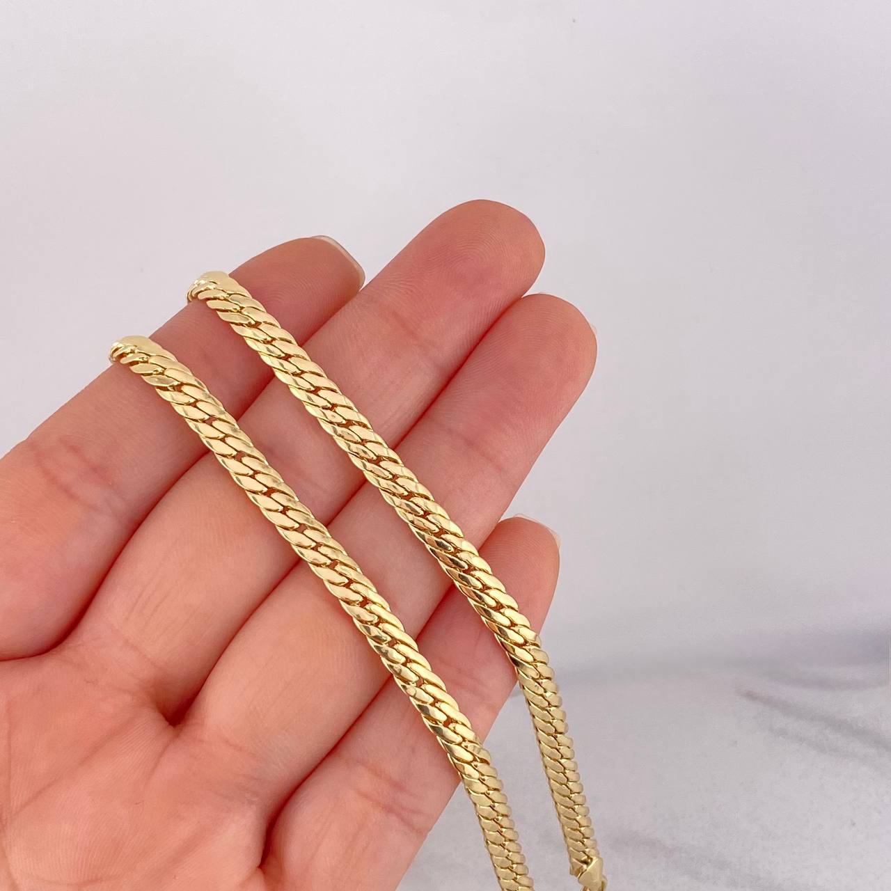 Cadena Serpiente 15.85g / 50cm / 4.6mm Oro Amarillo 18K