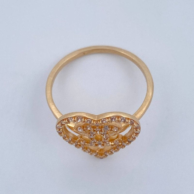 Anillo Ola Cruzada 2.6gr / T7 1/4 / Oro Amarillo 18K &
