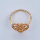 Anillo Ola Cruzada 2.6gr / T7 1/4 / Oro Amarillo 18K &