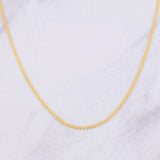 Cadena China 3.85g / 60cm / 1.65mm Oro Amarillo 18K
