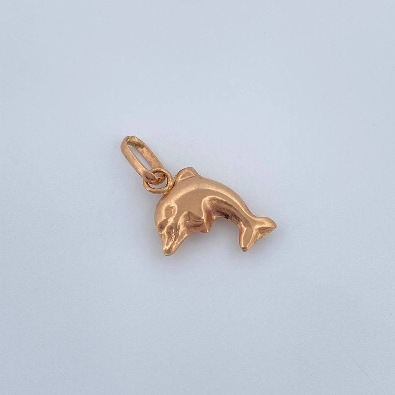 Dije Delfin 0.4gr / 1.9cm / Oro Rosa 18K &