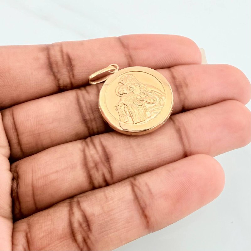 Dije Virgen Del Carmen 2.2 g / 3 cm Oro Amarillo 18K