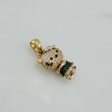 Dije Gata Articulada 4.7 g / 2.8 cm Tres Oros 18K